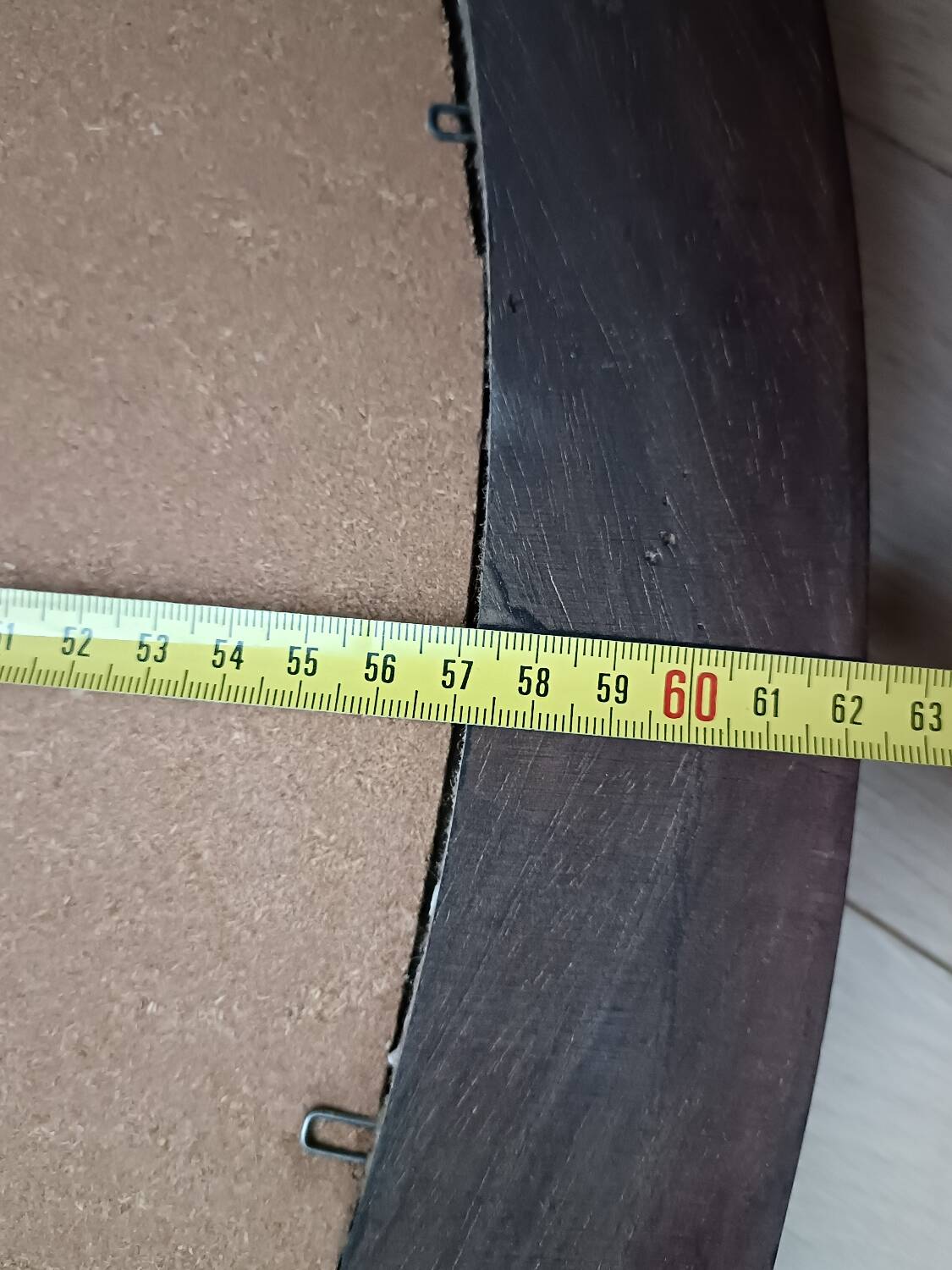 Antique oval beveled mirror