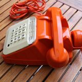 Socotel S63 orange/beige 70's phone