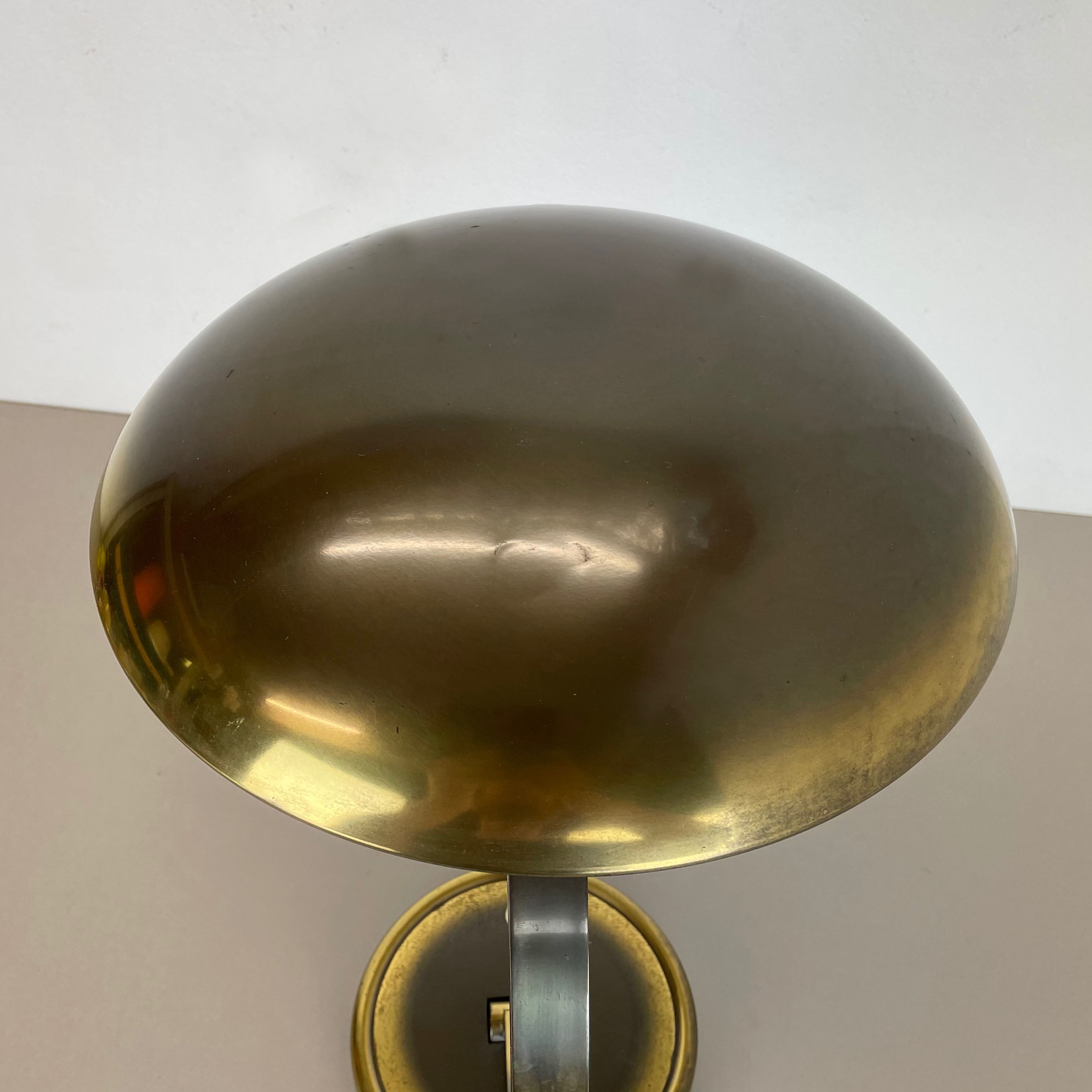 German Brass Kaiser Idell 6751 Bauhaus Desk Light Christian Dell, Germany, 1950s