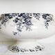 Antique Saint Amand earthenware salad bowl or soup tureen, Marie-Louise model