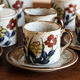 Grand feu stoneware tea service, Japan