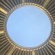 Large vintage metal mirror sun chaty Vallauris Ø 90 cm
