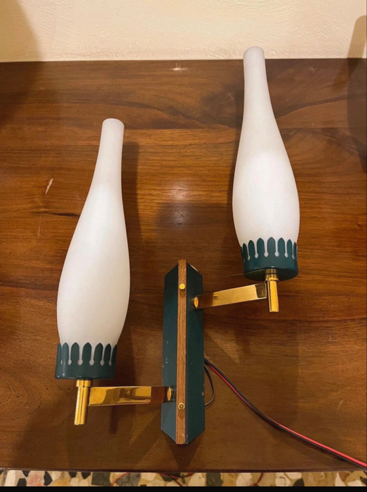 Pair of Stilnovo wall sconces