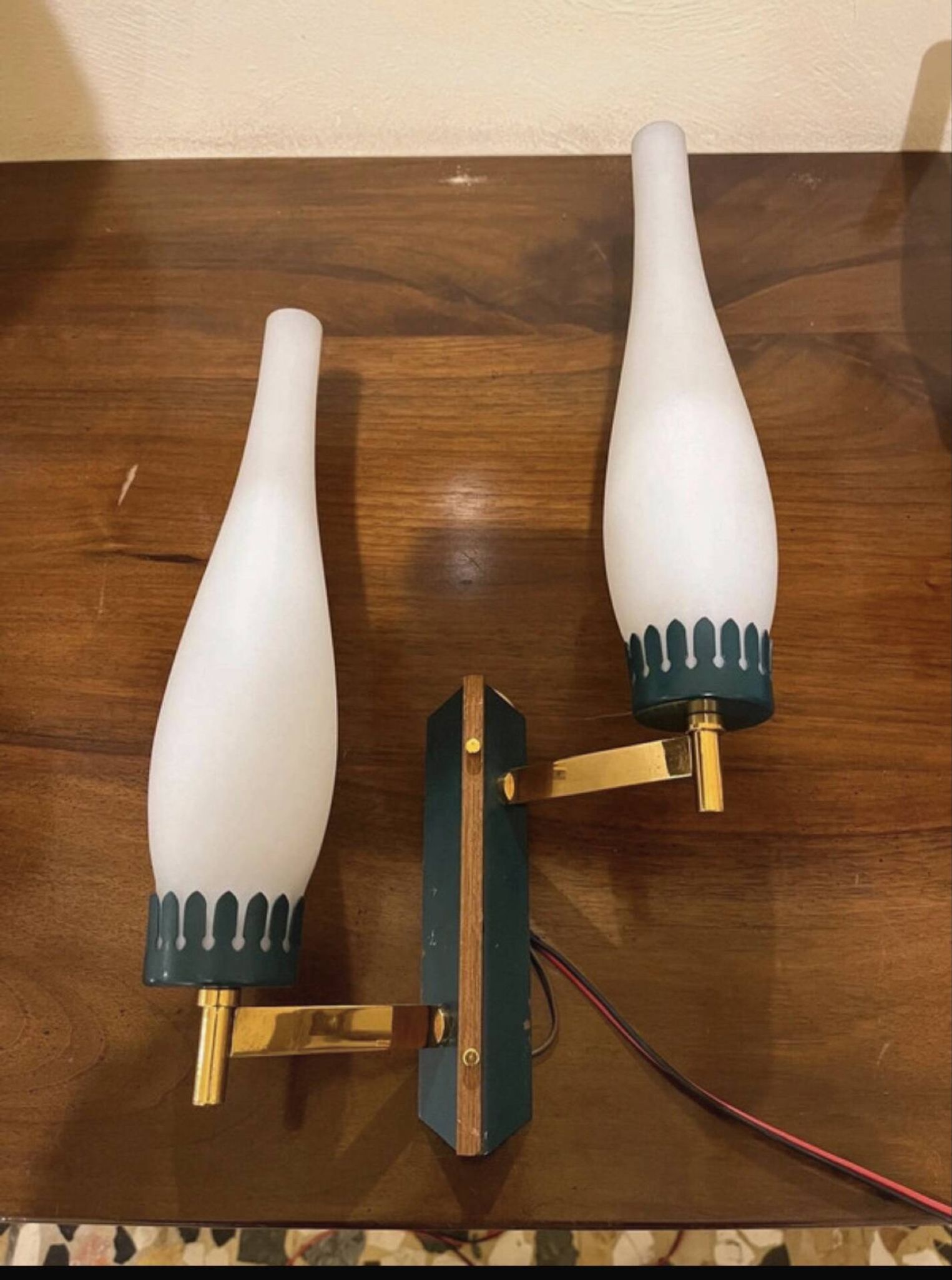 Pair of Stilnovo wall sconces