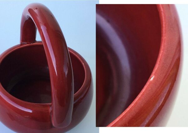 Corbeille en céramique Paul Milet à Sèvres XXème