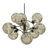 Lustre orbital allemand de l'ère spatiale par Fischer Leuchten, années 1970. Allemagne