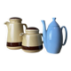 3 Portuguese Mic Century Modern coffee team pots
