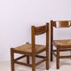 Pair of Beech and Rope Dining Chairs — in the Style Magistretti/Michelucci