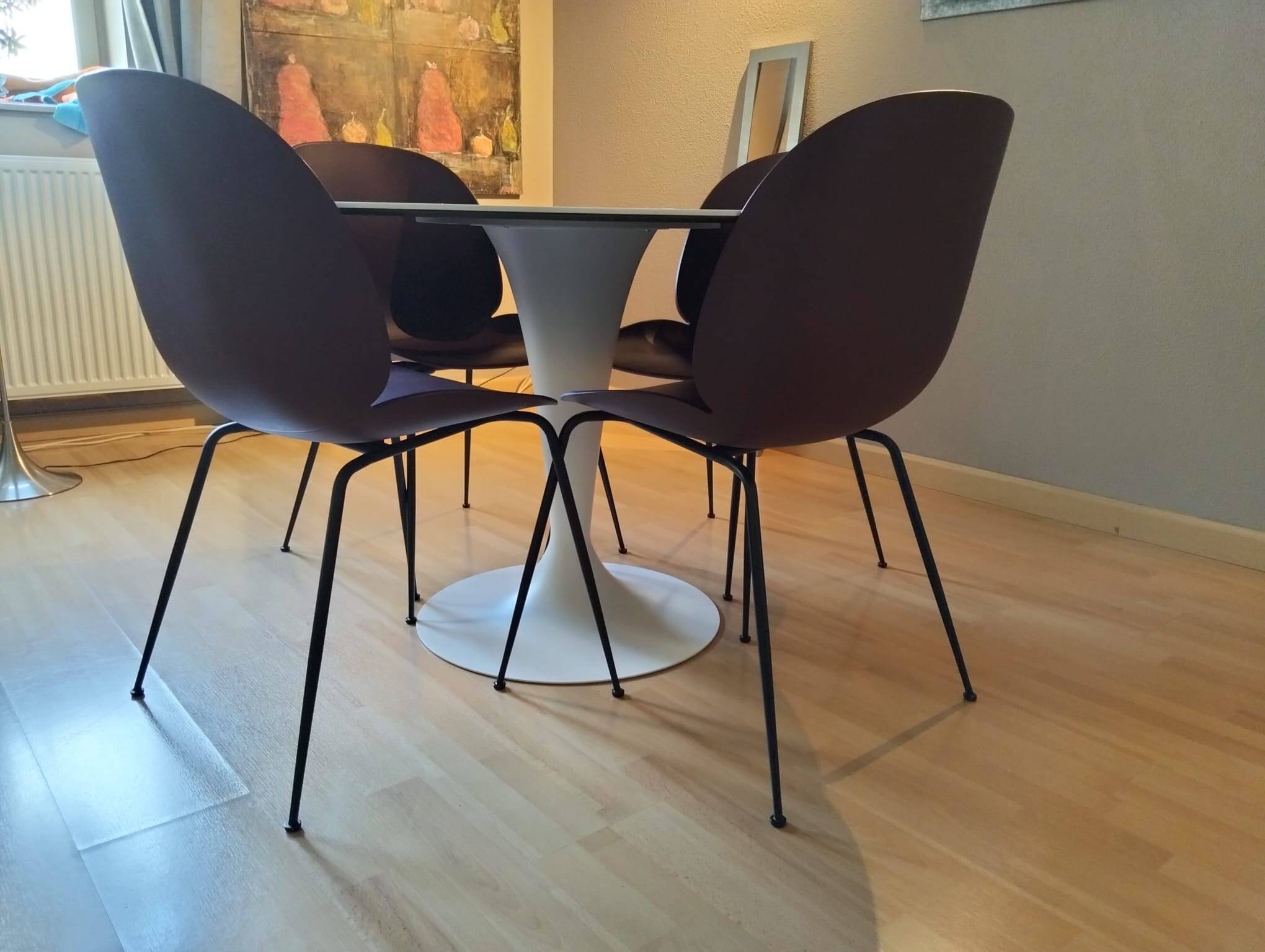Round table "Flute" Cinna (Ligne Roset) – Arabesco Marble Ceramic 120cm