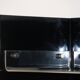 Vintage Space Age bookshelf in black and clear plexiglass – 1970