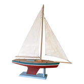 Wooden basin sailboat of the 60s/70s