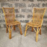 Pair of rattan chair