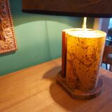 Vintage cork lamp from the 60s, 70's