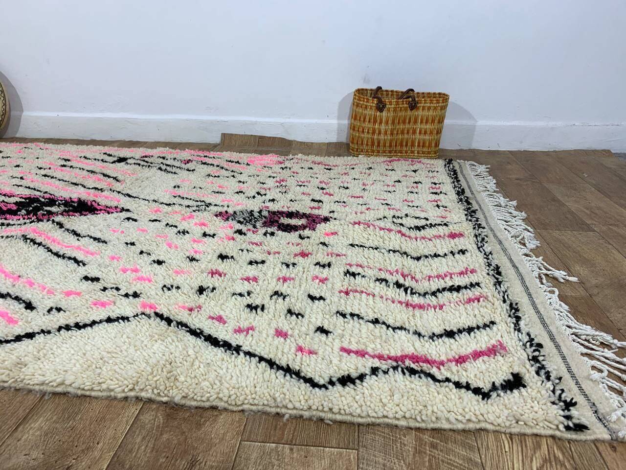 Handmade Moroccan Berber rug 255 X 146 CM