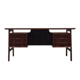 Bureau en palissandre, design danois, années 1970, fabrication : Omann Jun