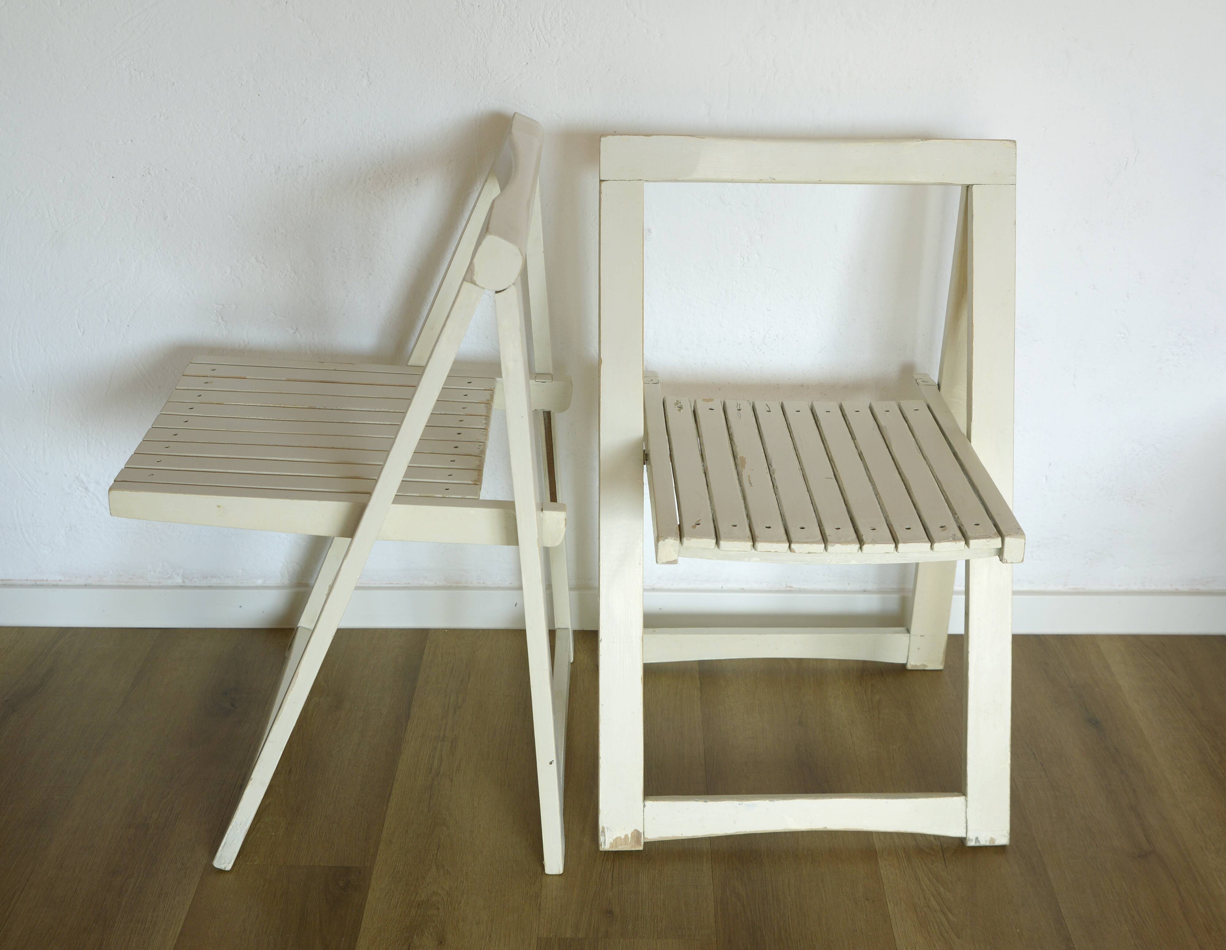 Set of 2 Trieste Folding Chairs Vintage from 1960's