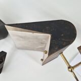 Pair of vintage 1950s wall lights signed M.D.