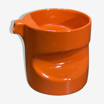 Old 60's pitcher, ARP workshop, Georges lanteri, vintage design, orange