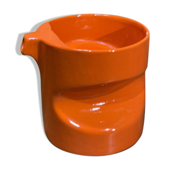 Old 60's pitcher, ARP workshop, Georges lanteri, vintage design, orange