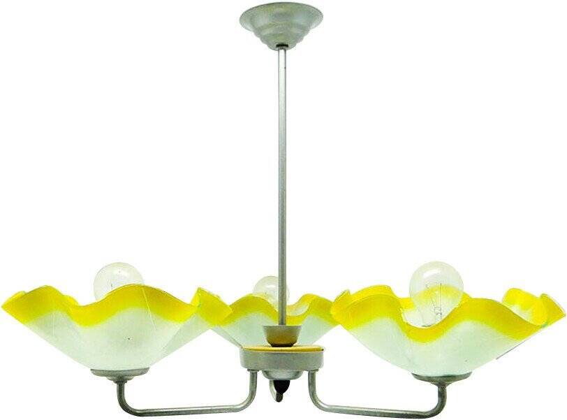 Mid-century chandelier from Polam, Poland, 1960s