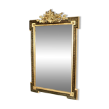 Napoleon III Mirror With Flowered Basket Fronton