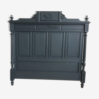Old anthracite grey headboard