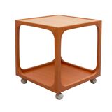 Table d'appoint cube des années 1960 en merisier, Wilhelm Renz