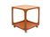 1960s sidetable cube in cherrywood, Wilhelm Renz