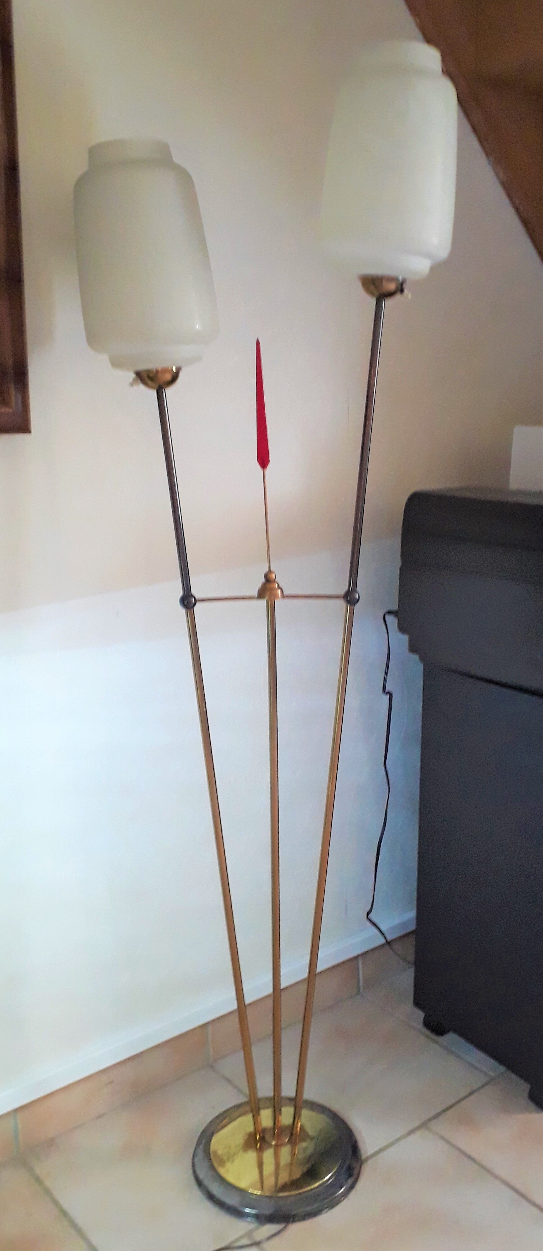 Floor lamp from Maison Lunel 1950 brass