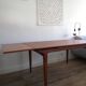 Table teck extensible années 60