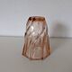 transparent glass vase in art deco style