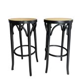 Vintage caned bar stools