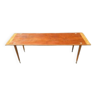 Scandinavian coffee table in teak and oak