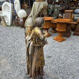 statue of the virgin and child in polyester