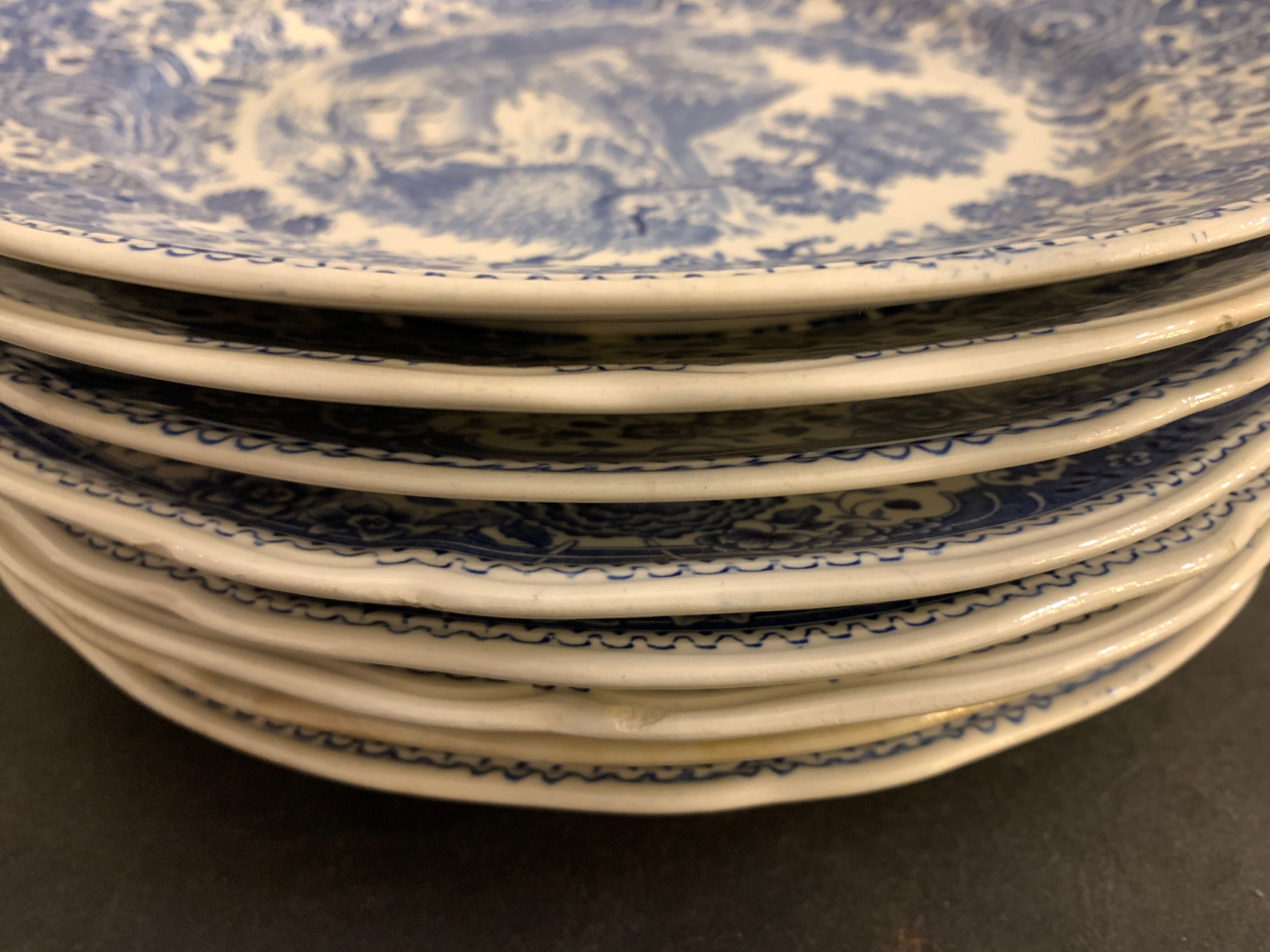 Set of 8 flat plates Villeroy and Boch Burgenland