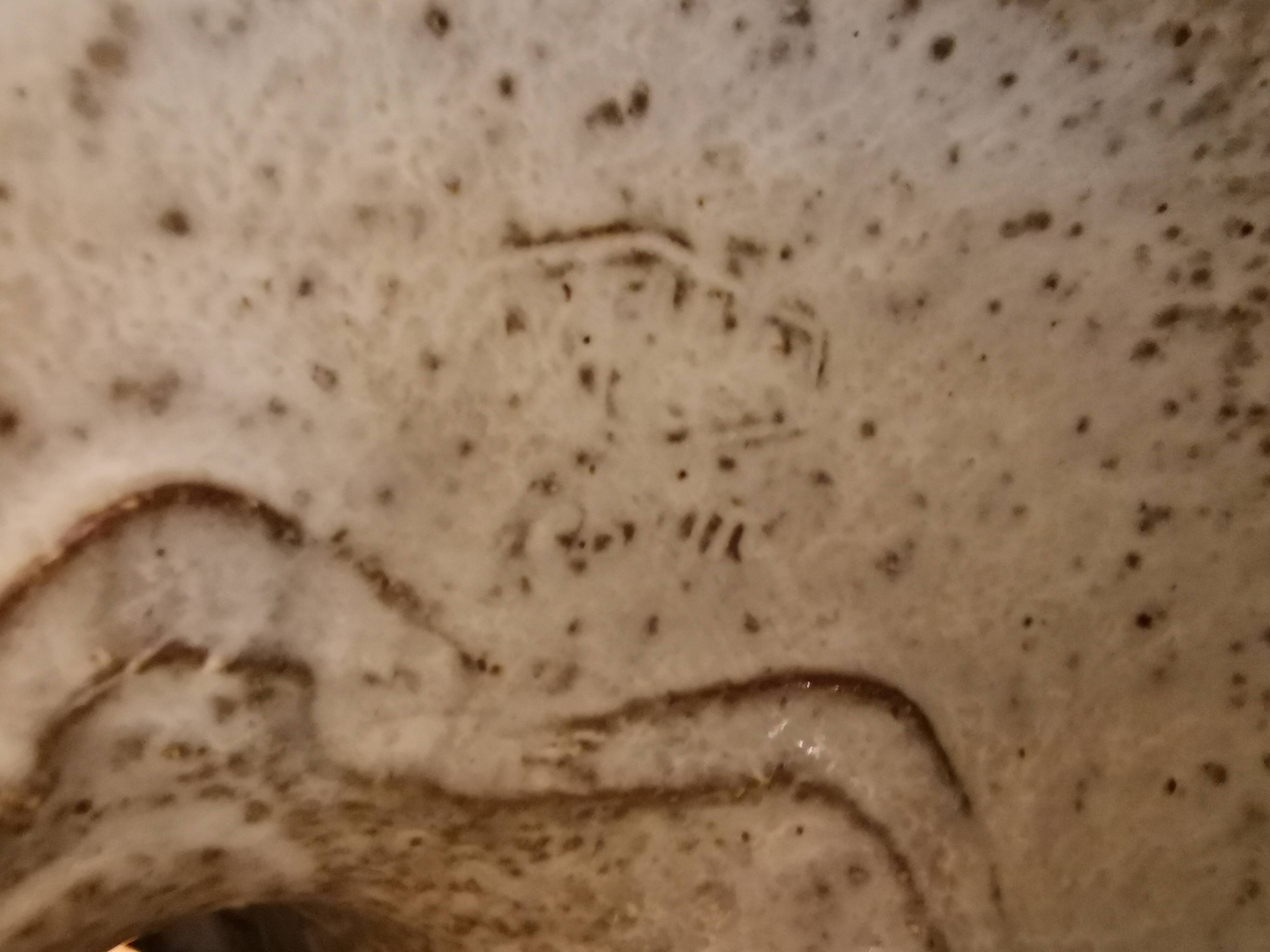 Small ceramic hanging lamp, by Danish Axel Larsen for his own company Axella,stamped inside the lamp