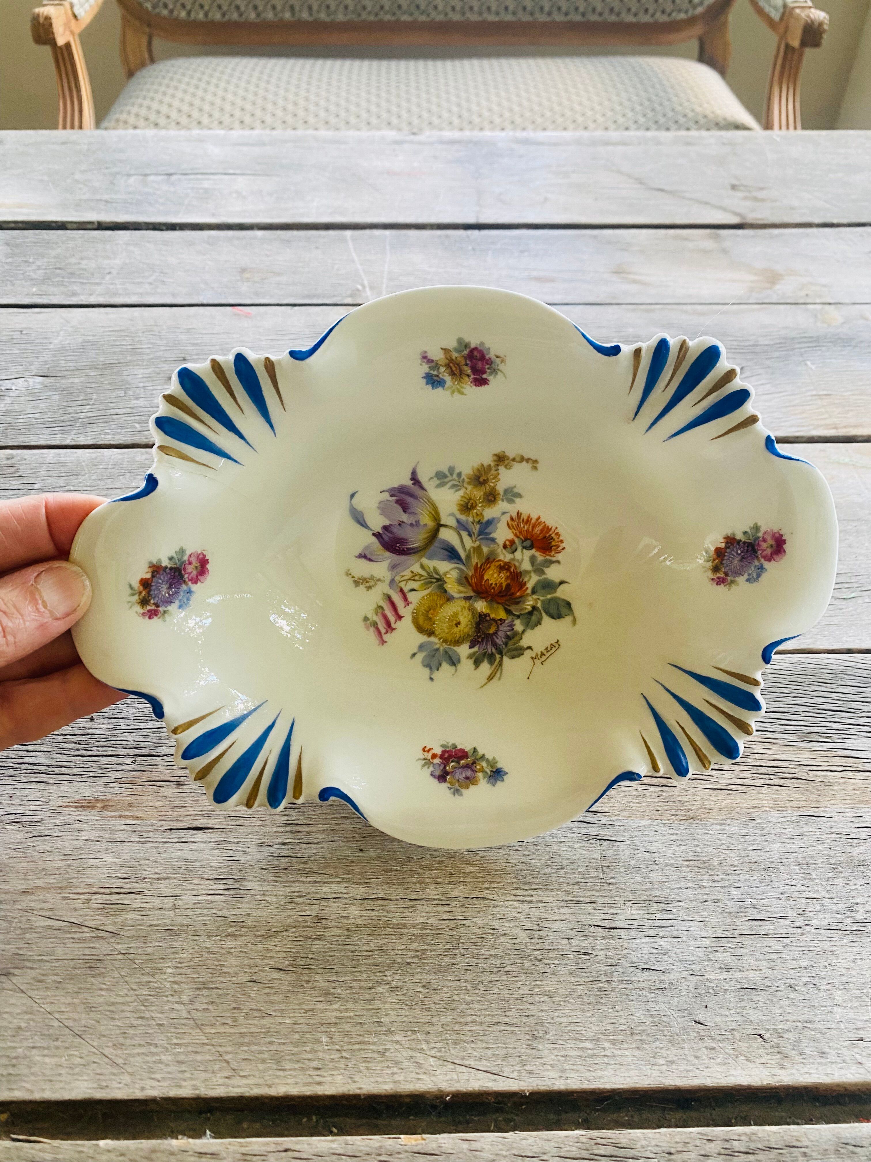 Limoges porcelain basket