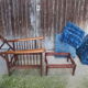 Morris "Potacol" armchair and footrest