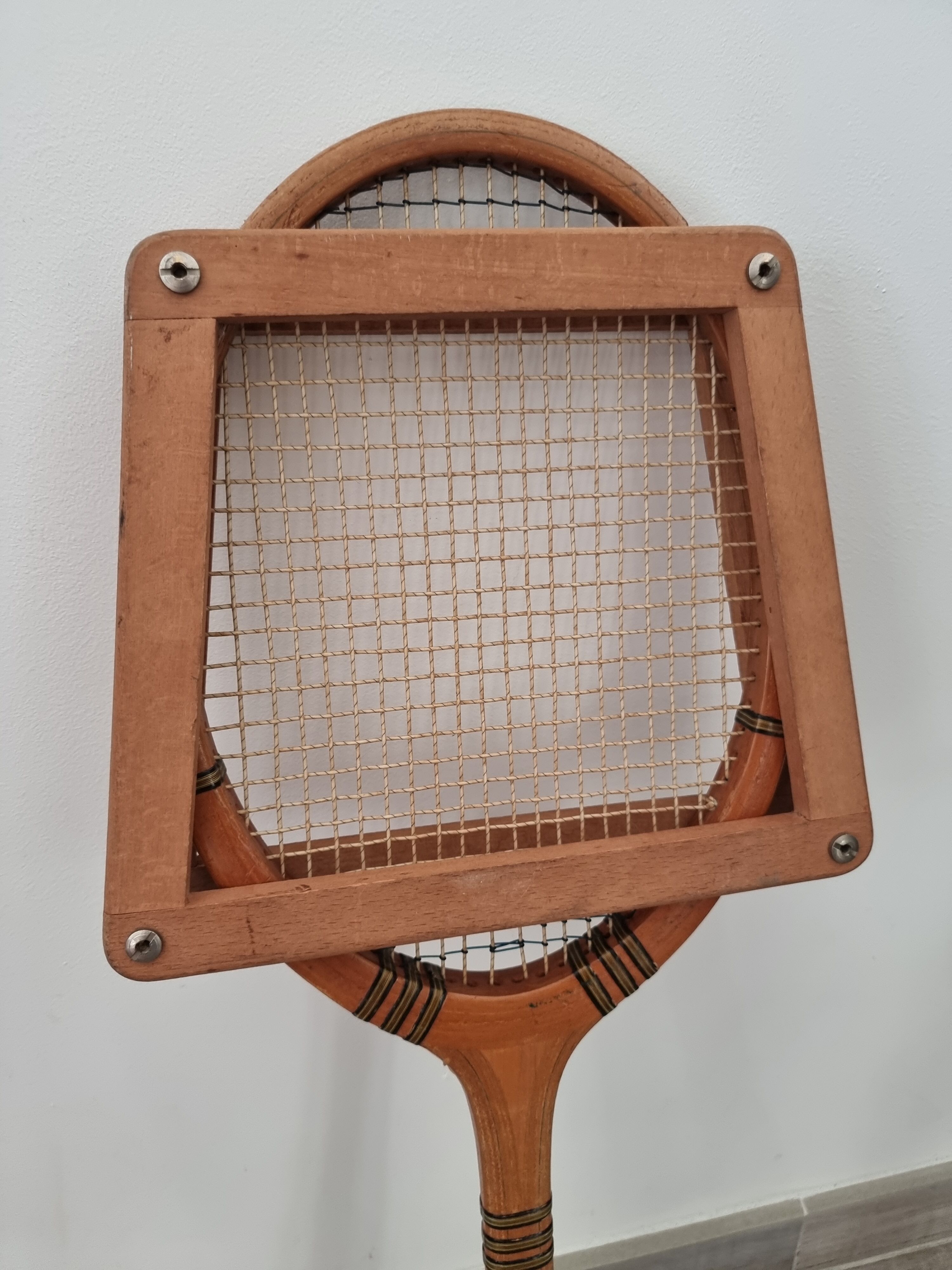 Raquette de tennis en bois, vintage
