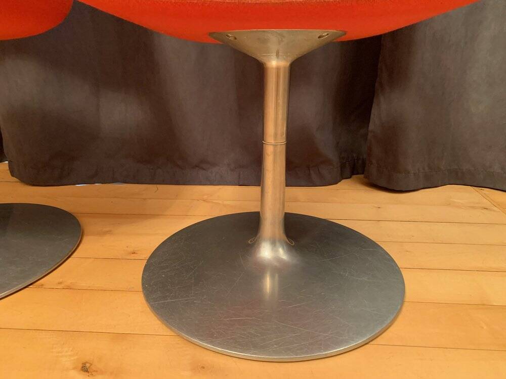 Set of Finnish Polaris swivel chairs by Eero Aarnio for Asko Export, 1970s