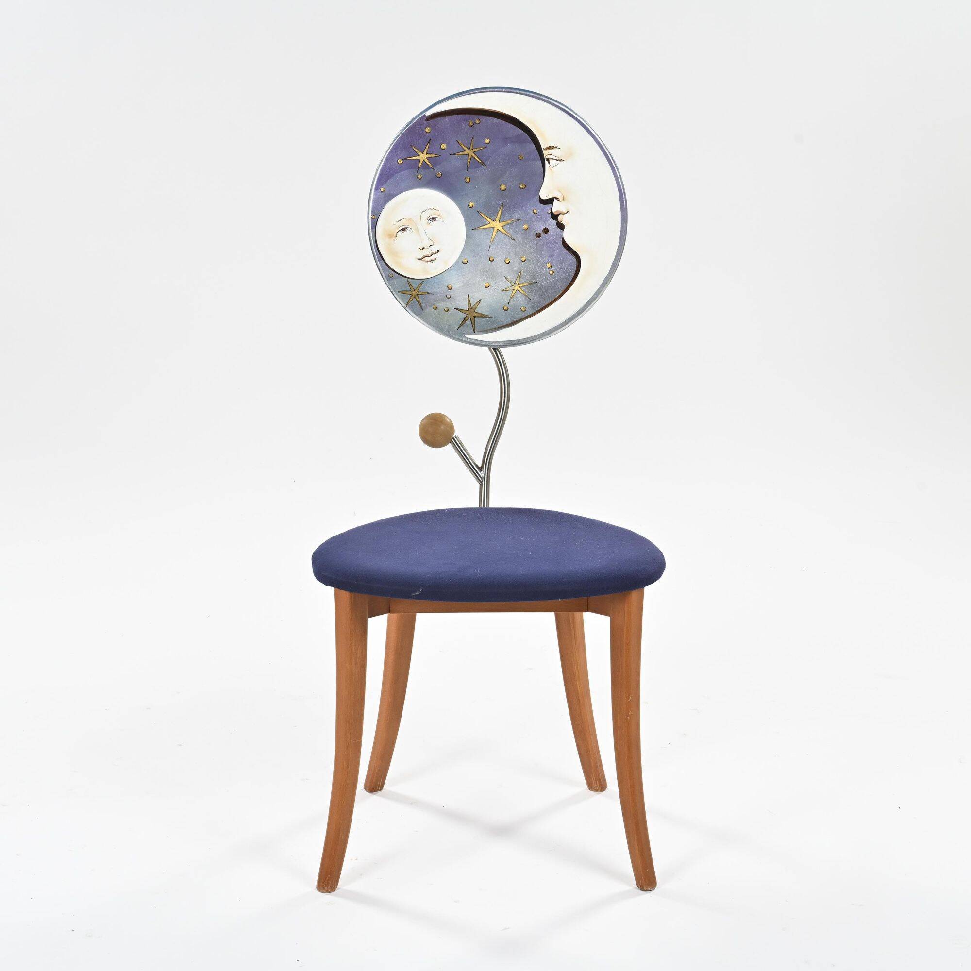 Pair of Luna e Sole chairs by Carlo Berruti (XX-XXI century)