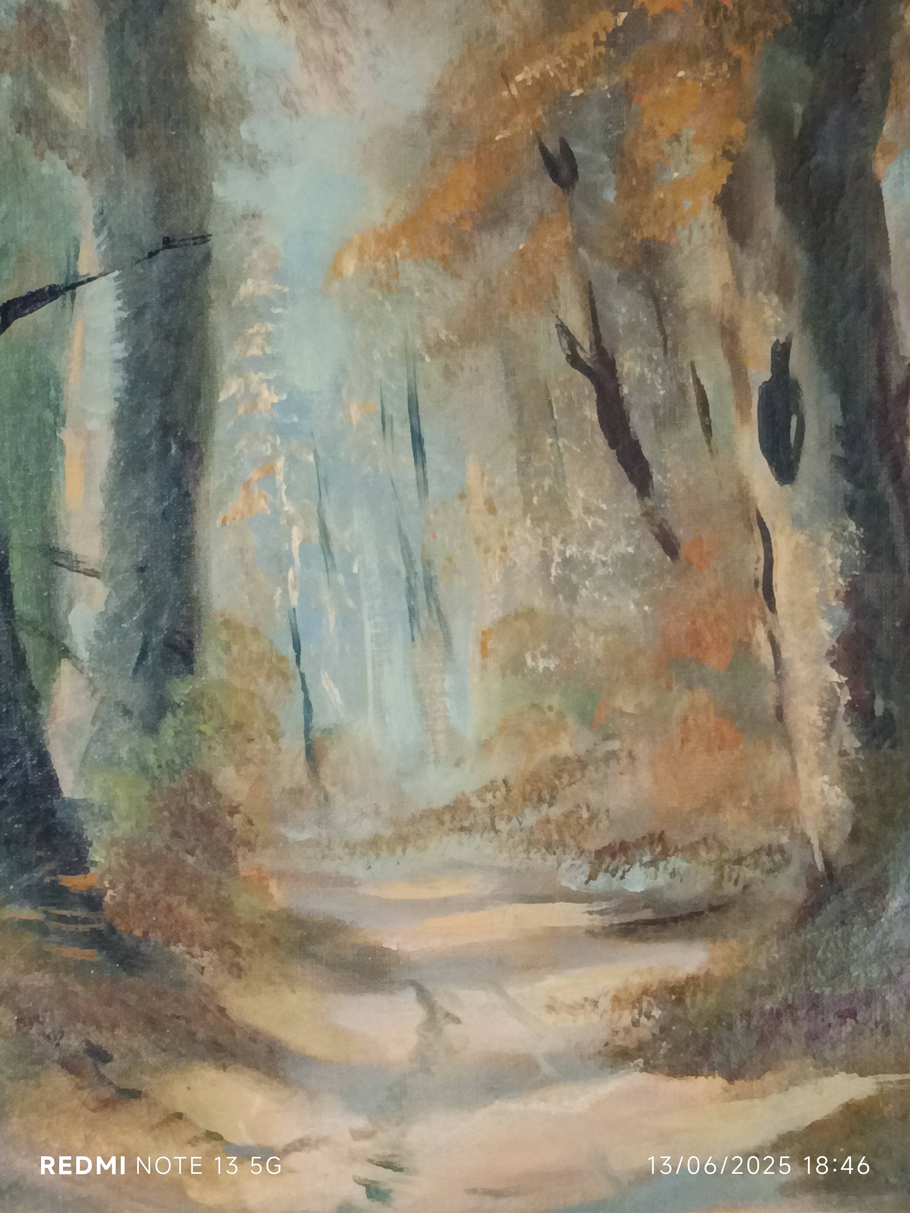 Oil on canvas Undergrowth signed Adolf Philippus Van Dijk (1859-1924)