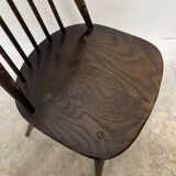 Set of 3 Ercol Goldsmith Scandinavian style wooden chairs