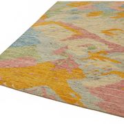 Tapis turc contemporain en laine multicolore noué à la main, 202 cm x 288 cm