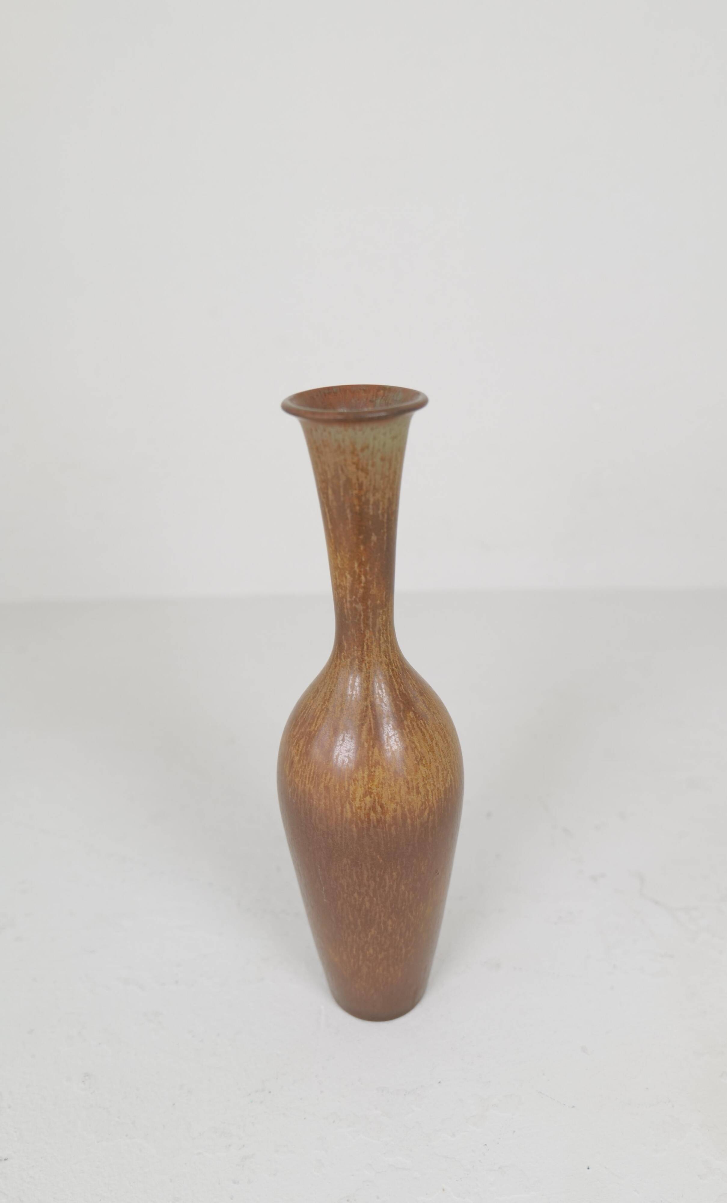 Modern group mid-century of 3 earthenware vases Rörstrand by Gunnar Nylund, Sweden