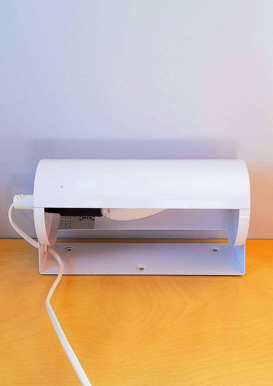 Ikea reading light, 1980s.