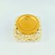 Mid-Century Amber Bubble Glass Ceiling Light by H.Tynell for Limburg, 1970s