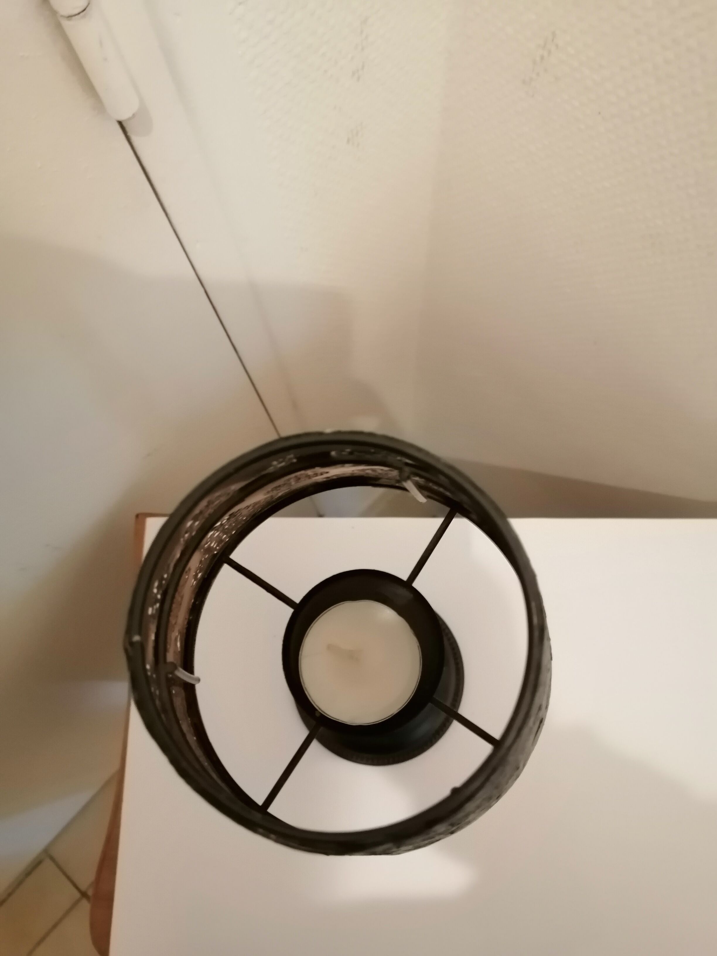 Table floor lamp with candles