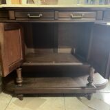 Vintage wooden furniture in marquetry style