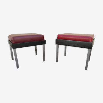 Pair of old Strafor stools 50s 60s